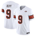 Crovyle C.Browns #9 Grant Delpit Player White Limited Vapor F.U.S.E. Alternate Game Stitched Jerseys