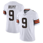 Crovyle C.Browns #9 Grant Delpit Player White Vapor Untouchable Limited Home Game Stitched Jerseys