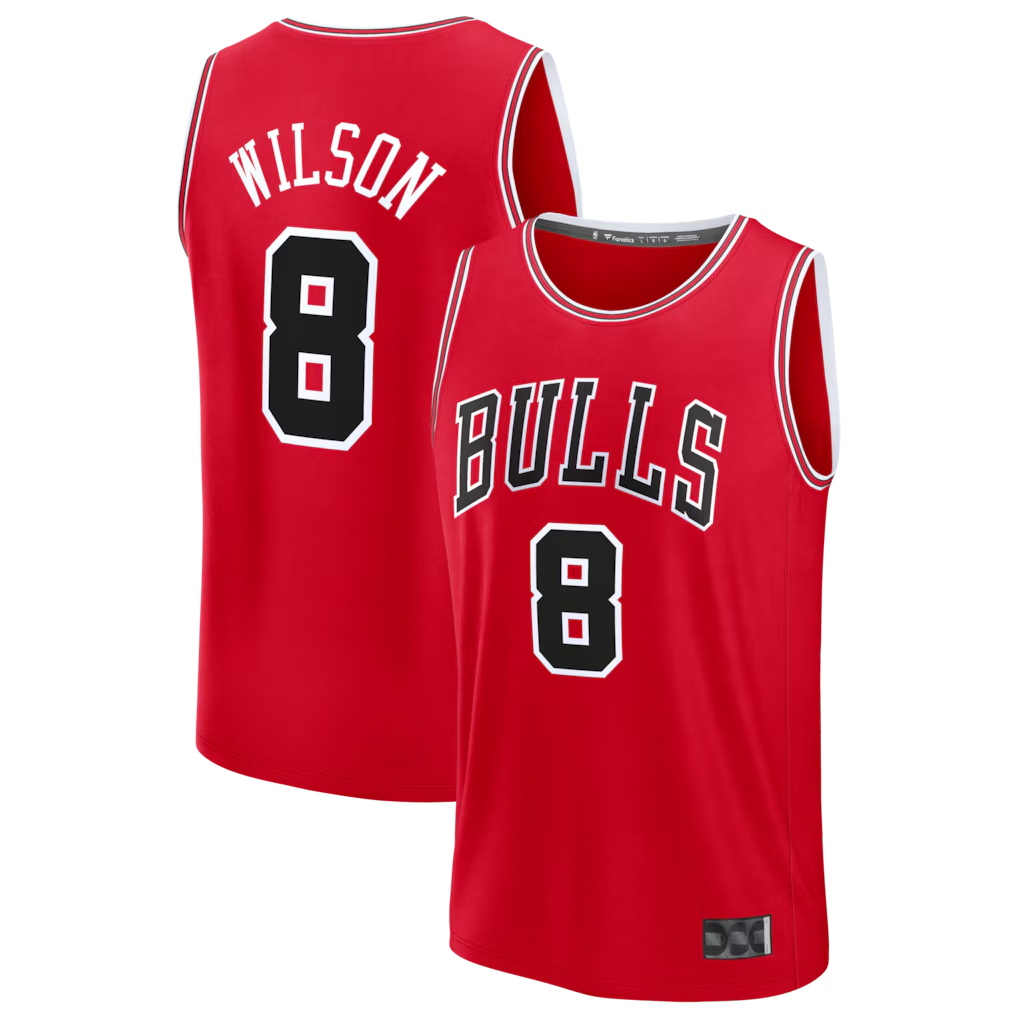 Crovyle C.Bulls #8 Caleb Wilson Red 2026 Draft First Round Pick Fast Break Jerseys - Icon Edition