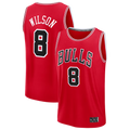 Crovyle C.Bulls #8 Caleb Wilson Red 2026 Draft First Round Pick Fast Break Jerseys - Icon Edition