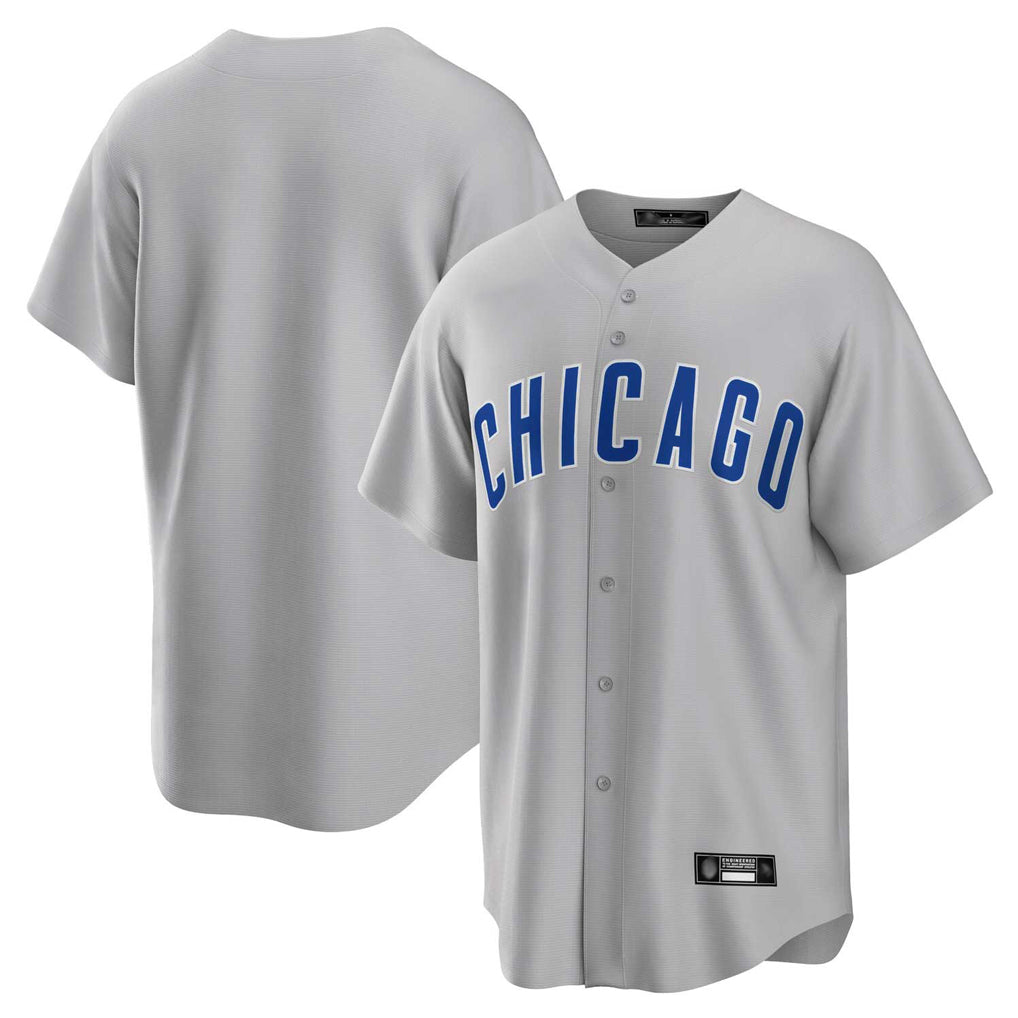 Crovyle C.Cubs Gray Home Game Blank Player Stitched Jerseys