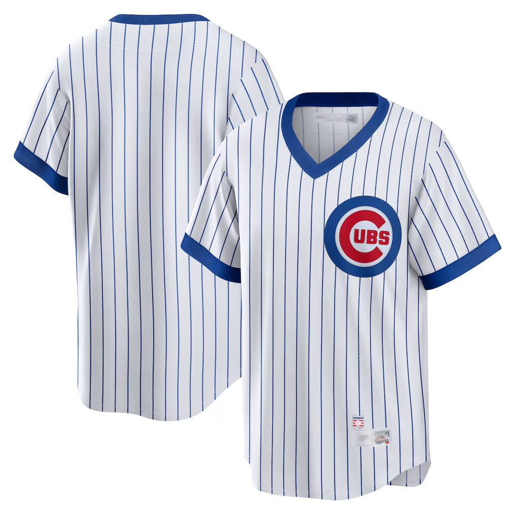 Crovyle C.Cubs White T-shirt Cooperstown Collection Limited Blank Player Stitched Jerseys