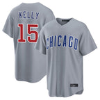 Crovyle C.Cubs #15 Carson Kelly Player Gray Home Game Stitched Jerseys