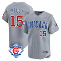 Crovyle C.Cubs #15 Carson Kelly Player Gray Road 150th Anniversary Limited Home Stitched Jerseys