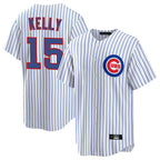 Crovyle C.Cubs #15 Carson Kelly Player White Limited Home Game Stitched Jerseys