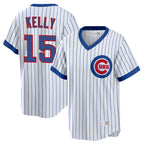 Crovyle C.Cubs #15 Carson Kelly Player White T-shirt Cooperstown Collection Limited Stitched Jerseys