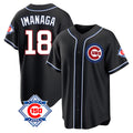 Crovyle C.Cubs #18 Shota Imanaga Player Black Fashion Out 150th Anniversary Game Stitched Jerseys