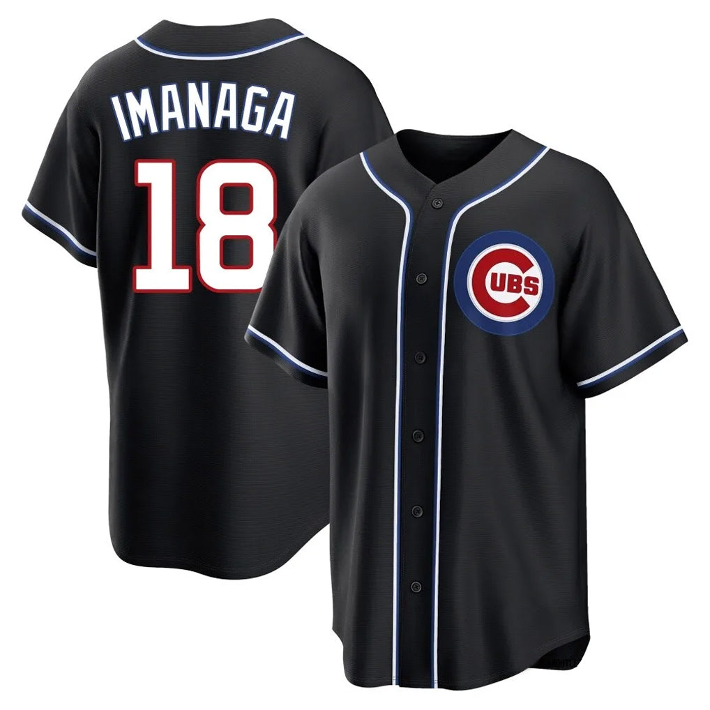 Crovyle C.Cubs #18 Shota Imanaga Player Black Fashion Out Game Stitched Jerseys