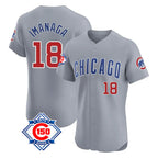 Crovyle C.Cubs #18 Shota Imanaga Player Gray Road 150th Anniversary Limited Elite Home Stitched Jerseys