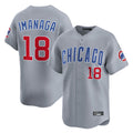 Crovyle C.Cubs #18 Shota Imanaga Player Gray Road Limited Home Stitched Jerseys