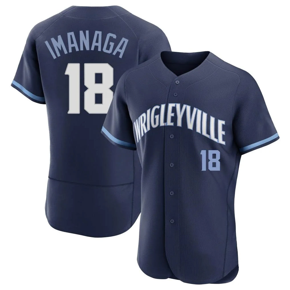 Crovyle C.Cubs #18 Shota Imanaga Player Navy City Connect Limited Elite Home Stitched Jerseys