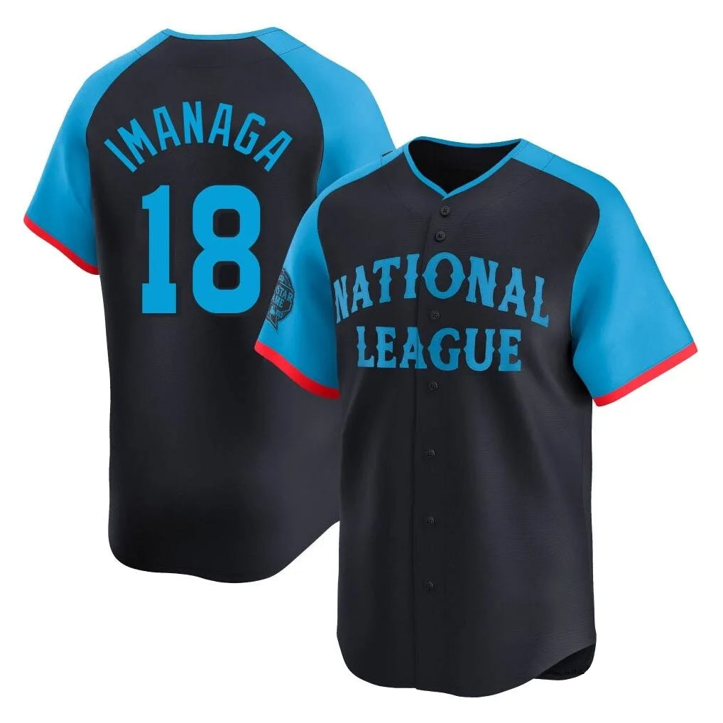 Crovyle C.Cubs #18 Shota Imanaga Player Navy National League All-Star Limited Home Stitched Jerseys