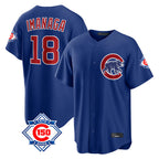Crovyle C.Cubs #18 Shota Imanaga Player Royal 150th Anniversary Home Game Stitched Jerseys