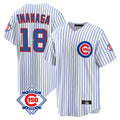 Crovyle C.Cubs #18 Shota Imanaga Player White 150th Anniversary Home Game Stitched Jerseys