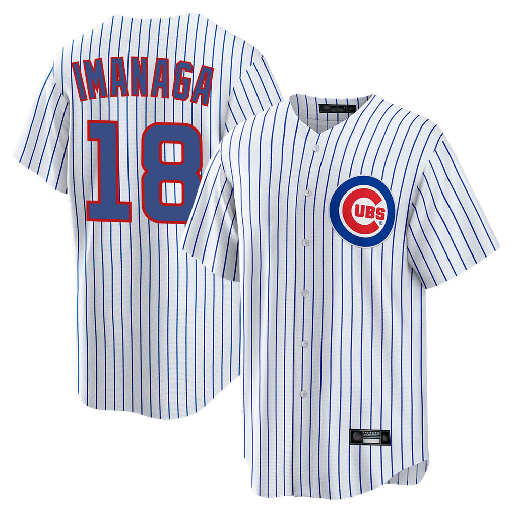 Crovyle C.Cubs #18 Shota Imanaga Player White Game Home Stitched Jerseys