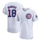 Crovyle C.Cubs #18 Shota Imanaga Player White Limited Elite Home Game Stitched Jerseys