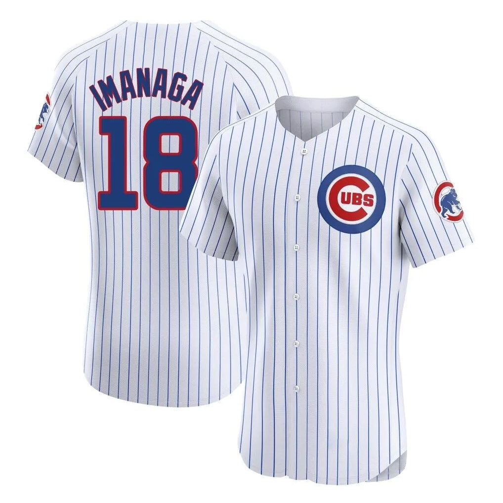 Crovyle C.Cubs #18 Shota Imanaga Player White Limited Elite Home Game Stitched Jerseys