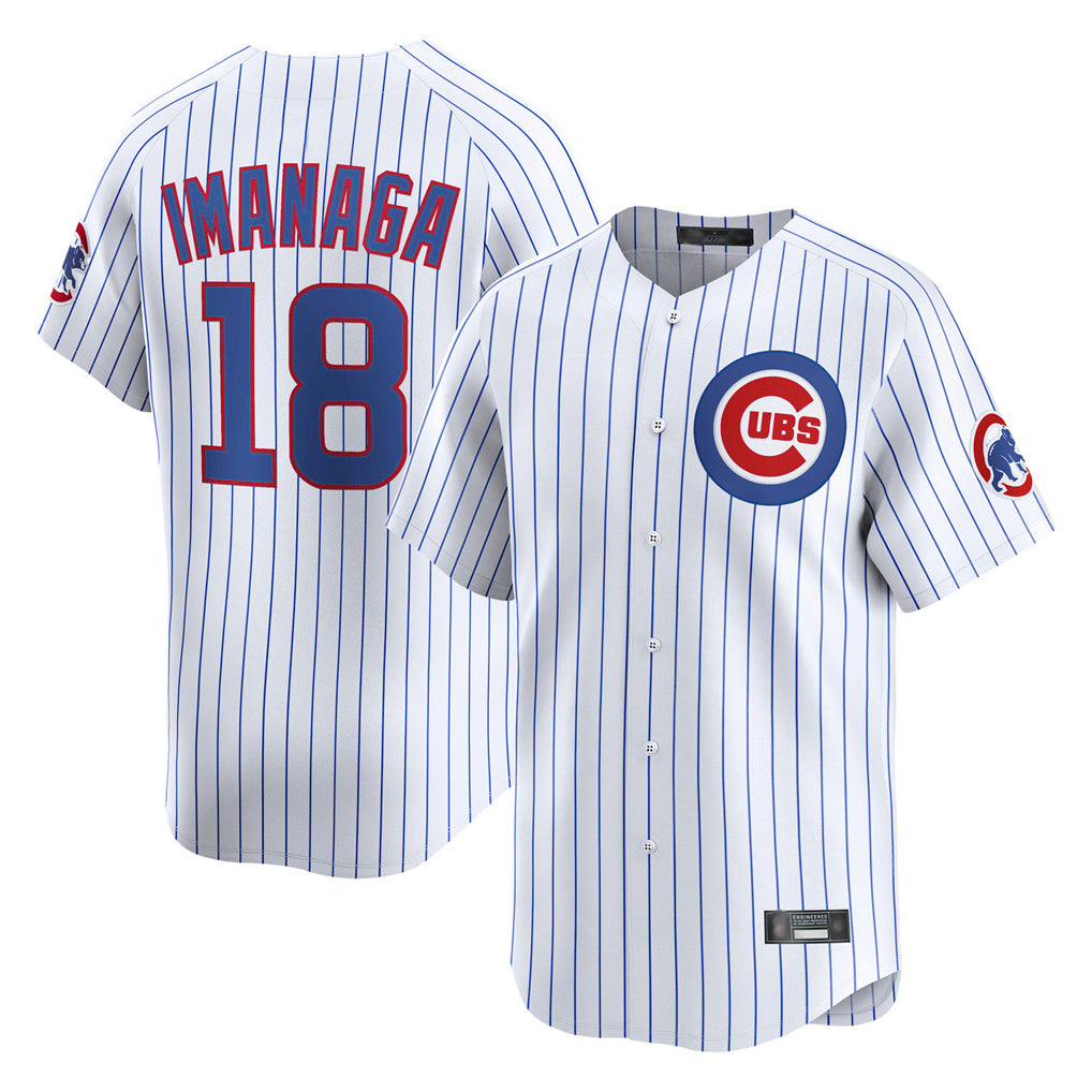 Crovyle C.Cubs #18 Shota Imanaga Player White Limited Home Game Stitched Jerseys