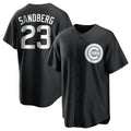 Crovyle C.Cubs #23 Ryne Sandberg Player Black Game Stitched Jerseys
