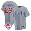 Crovyle C.Cubs #23 Ryne Sandberg Player Gray 150th Anniversary Home Game Stitched Jerseys