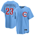Crovyle C.Cubs #23 Ryne Sandberg Player Light Blue Home Game Stitched Jerseys