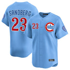 Crovyle C.Cubs #23 Ryne Sandberg Player Light Blue Limited Home Stitched Jerseys