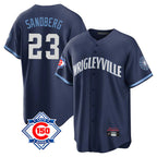 Crovyle C.Cubs #23 Ryne Sandberg Player Navy 150th Anniversary City Connect Home Game Stitched Jerseys