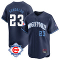 Crovyle C.Cubs #23 Ryne Sandberg Player Navy City Connect 150th Anniversary Limited Home Stitched Jerseys