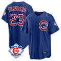 Crovyle C.Cubs #23 Ryne Sandberg Player Royal 150th Anniversary Home Game Stitched Jerseys