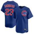 Crovyle C.Cubs #23 Ryne Sandberg Player Royal Limited Home Stitched Jerseys