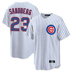 Crovyle C.Cubs #23 Ryne Sandberg Player White Game Home Stitched Jerseys