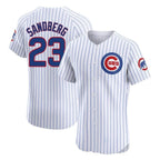 Crovyle C.Cubs #23 Ryne Sandberg Player White Limited Elite Home Game Stitched Jerseys