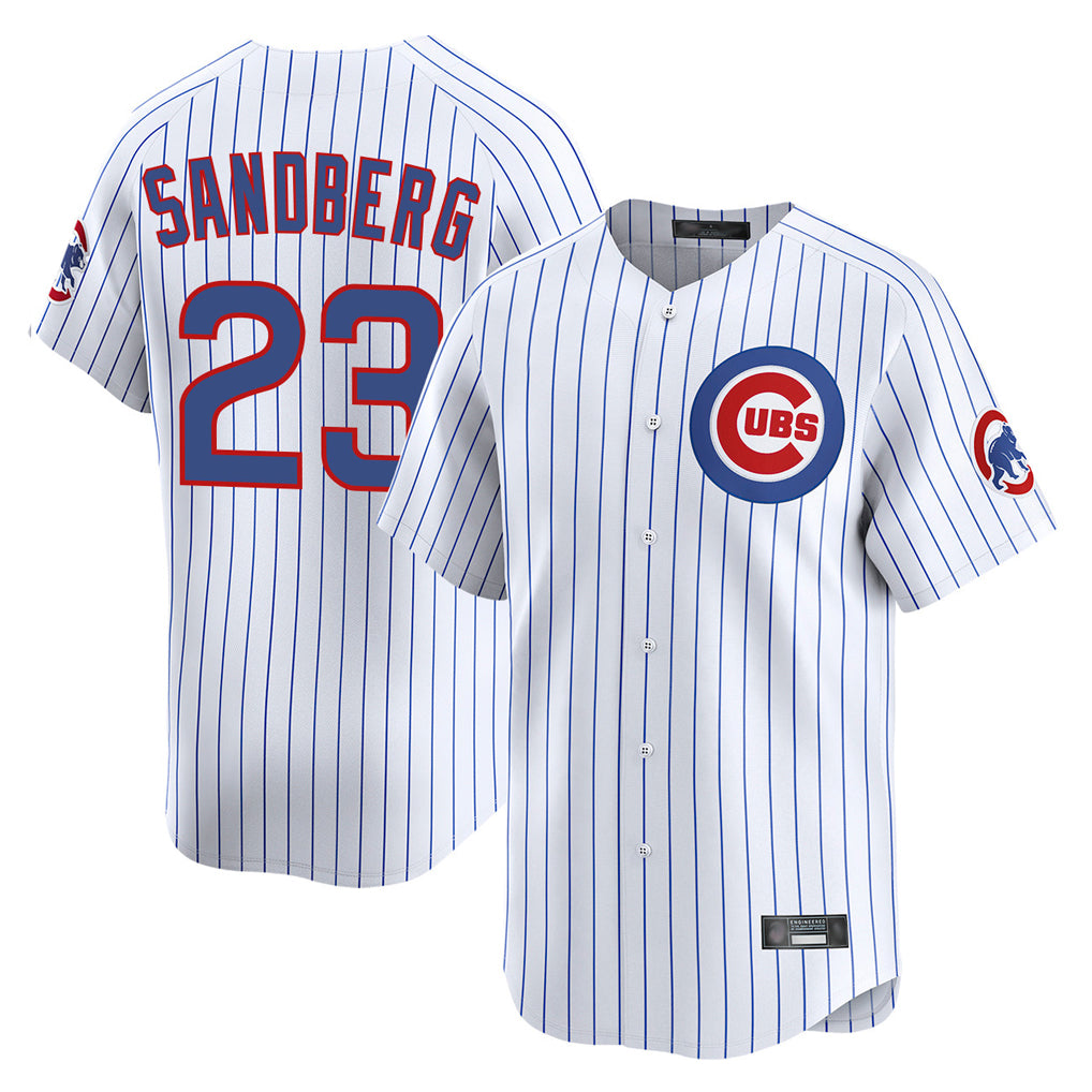 Crovyle C.Cubs #23 Ryne Sandberg Player White Limited Home Game Stitched Jerseys