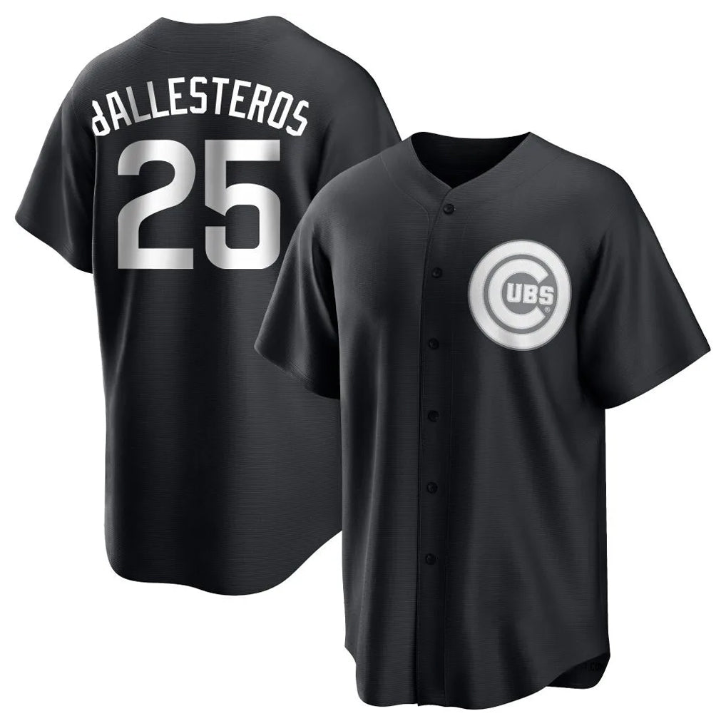 Crovyle C.Cubs #25 Mois¨¦s Ballesteros Player Black Game Stitched Jerseys