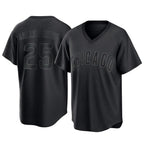 Crovyle C.Cubs #25 Mois¨¦s Ballesteros Player Black T-shirt Home Game Stitched Jerseys