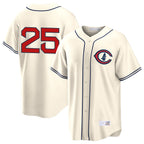 Crovyle C.Cubs #25 Mois¨¦s Ballesteros Player Cream Field of Dreams Home Game Stitched Jerseys