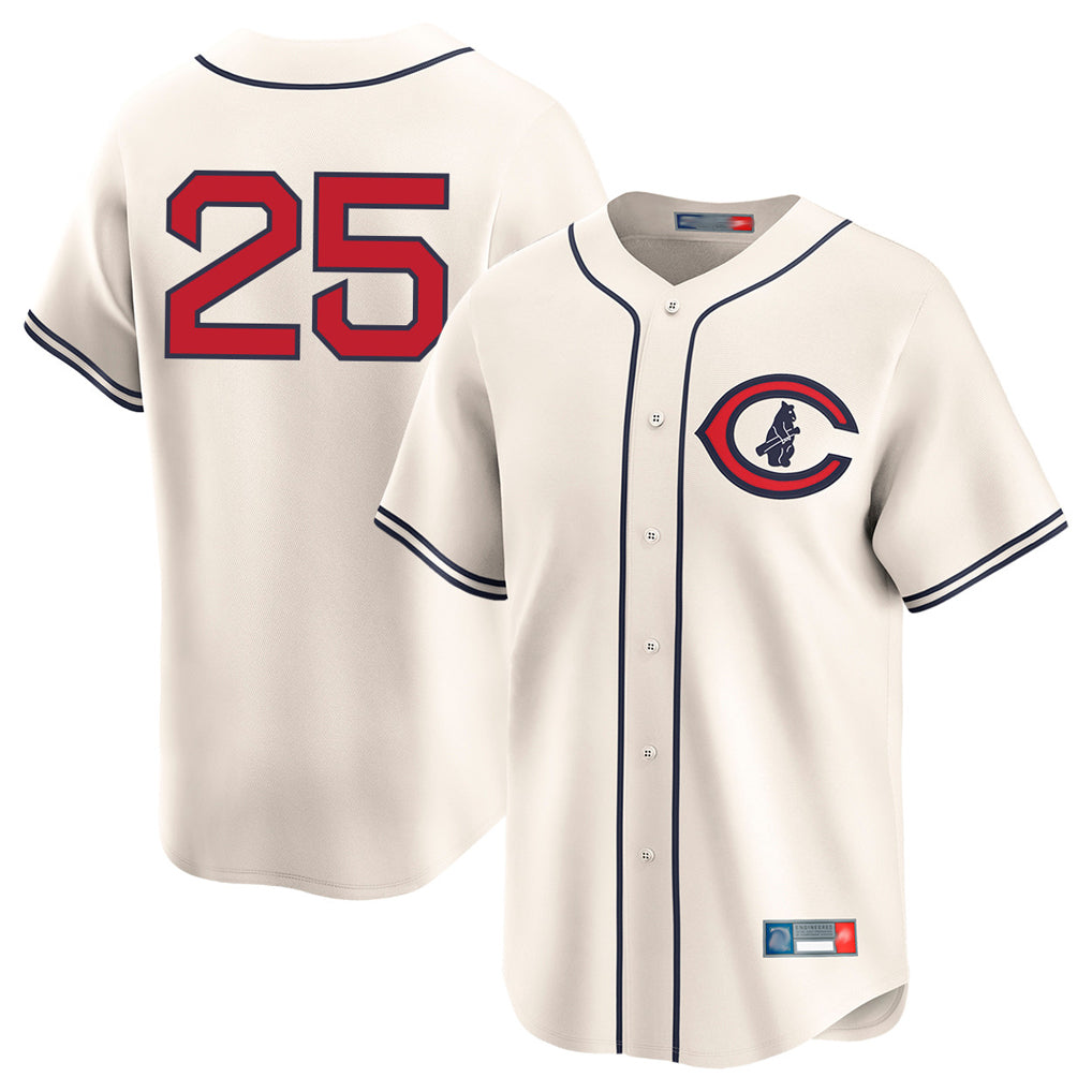 Crovyle C.Cubs #25 Mois¨¦s Ballesteros Player Cream Field of Dreams Limited Home Game Stitched Jerseys