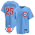 Crovyle C.Cubs #25 Mois¨¦s Ballesteros Player Light Blue 150th Anniversary Home Game Stitched Jerseys