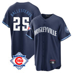Crovyle C.Cubs #25 Mois¨¦s Ballesteros Player Navy 150th Anniversary City Connect Home Game Stitched Jerseys