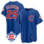 Crovyle C.Cubs #25 Mois¨¦s Ballesteros Player Royal 150th Anniversary Home Game Stitched Jerseys