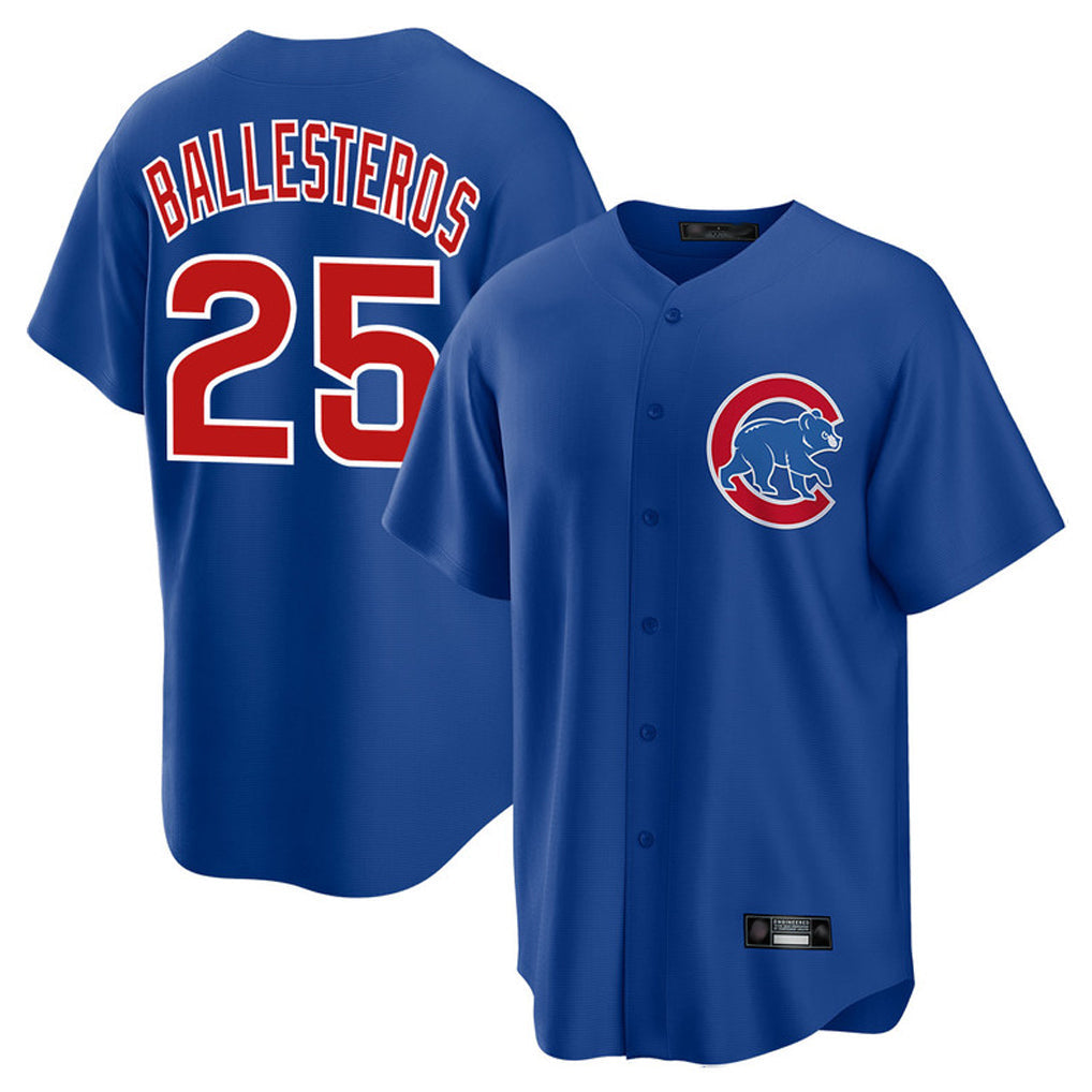 Crovyle C.Cubs #25 Mois¨¦s Ballesteros Player Royal Home Game Stitched Jerseys