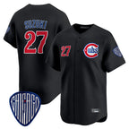 Crovyle C.Cubs #27 Seiya Suzuki Player Black Vapor Premier Limited Home Stitched Jerseys
