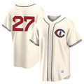 Crovyle C.Cubs #27 Seiya Suzuki Player Cream Field of Dreams Home Game Stitched Jerseys