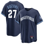 Crovyle C.Cubs #27 Seiya Suzuki Player Navy City Connect Home Game Stitched Jerseys