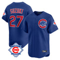 Crovyle C.Cubs #27 Seiya Suzuki Player Royal 150th Anniversary Limited Home Stitched Jerseys