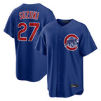 Crovyle C.Cubs #27 Seiya Suzuki Player Royal Home Game Stitched Jerseys