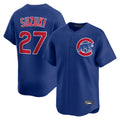 Crovyle C.Cubs #27 Seiya Suzuki Player Royal Limited Home Stitched Jerseys