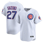 Crovyle C.Cubs #27 Seiya Suzuki Player White Limited Home Game Stitched Jerseys