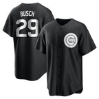 Crovyle C.Cubs #29 Michael Busch Player Black Game Stitched Jerseys