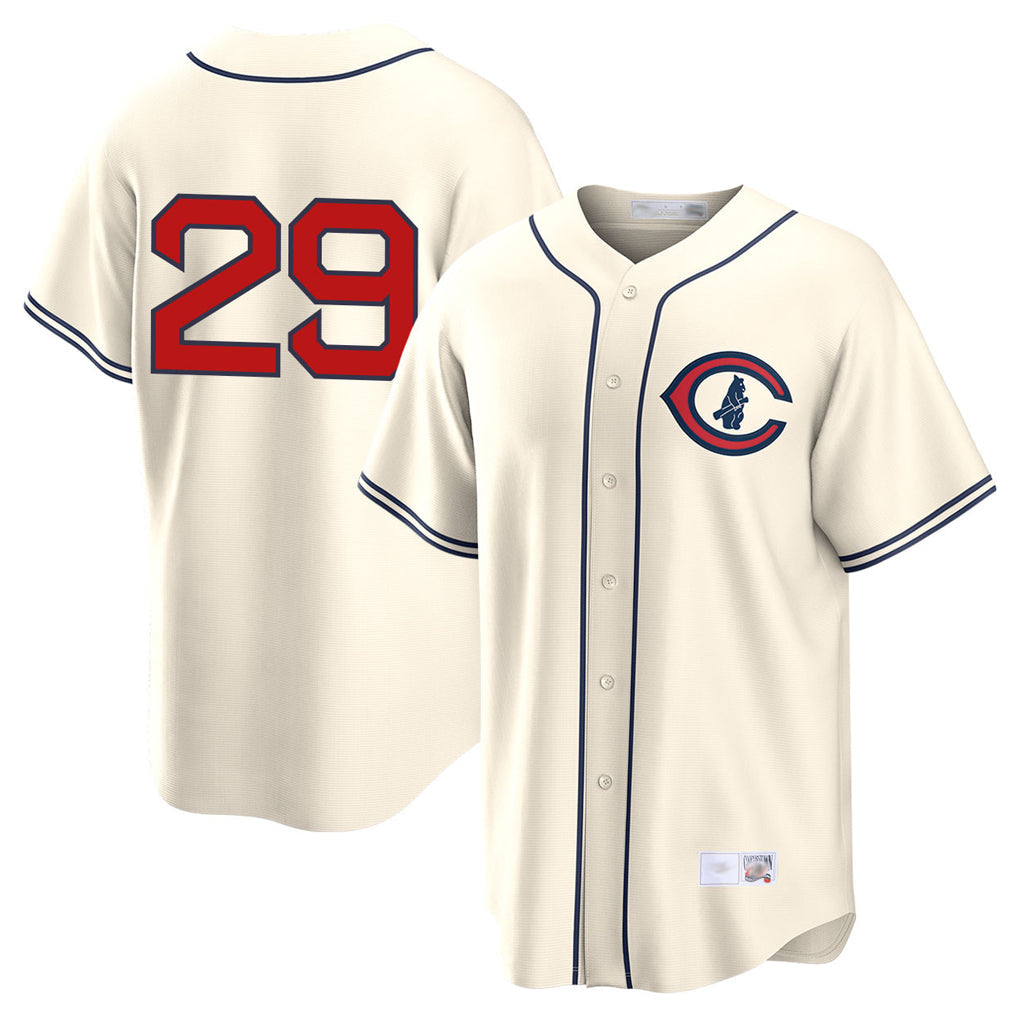 Crovyle C.Cubs #29 Michael Busch Player Cream Field of Dreams Home Game Stitched Jerseys